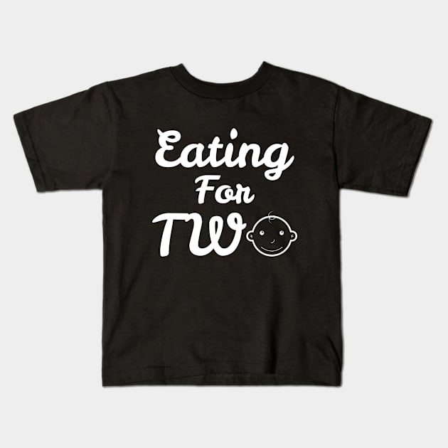 Eating For Two Kids T-Shirt by ThirdEyeAerial